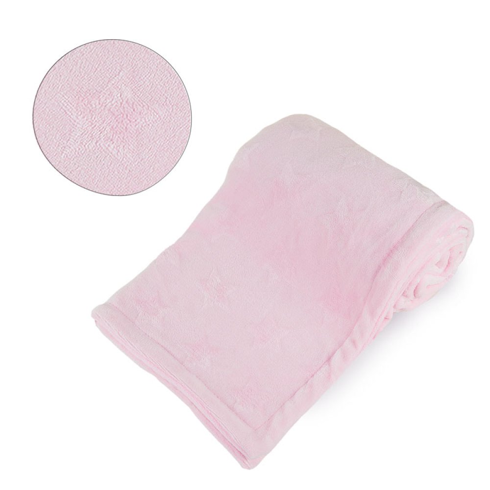 FBP210-P: Pink Star Embossed Flannel Wrap FBP210-P: Pink Star Embossed Flannel Wrap